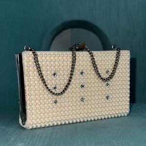 🍦 Vintage‎ Pearl/Beaded Handbag/Clutch